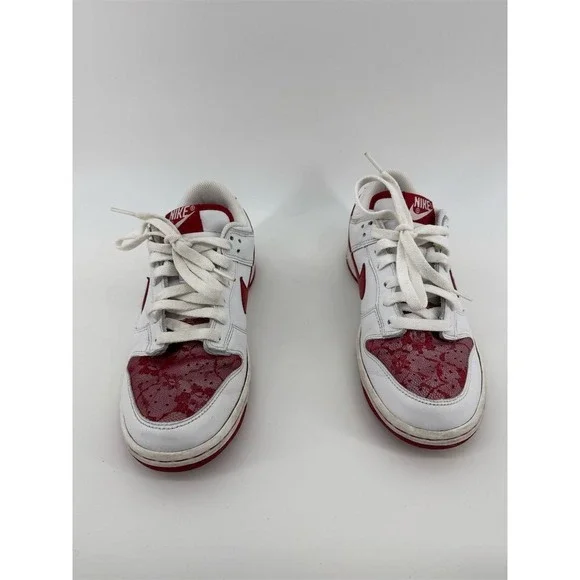 Nike Dunk Low Rose Women's‎ Sneakers White Varsity Red Size 7 - Picture 3 of 7